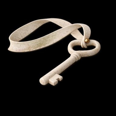 A ceramic key on a ribbon — the EI opt-in decision